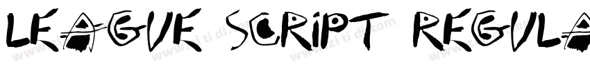 League Script Regula字体转换